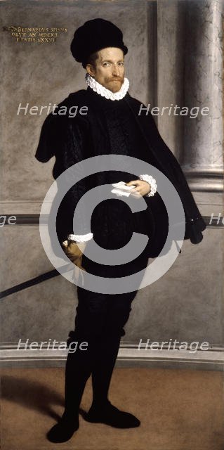 Portrait of Bernardo Spini, ca 1573-1575. Creator: Moroni, Giovan Battista (1520/25-1578).