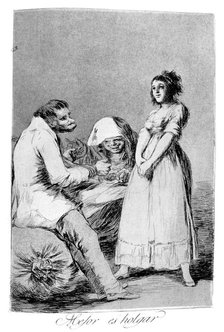 'It is better to be lazy', 1799. Artist: Francisco Goya
