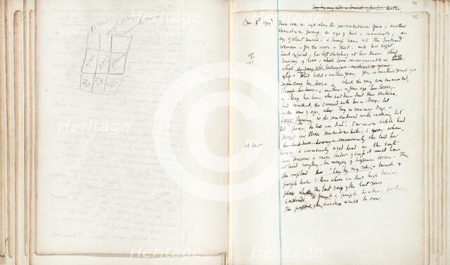 Draft notes for "Mrs Dalloway" by Virginia Woolf, 1925. Creator: Virginia Woolf.