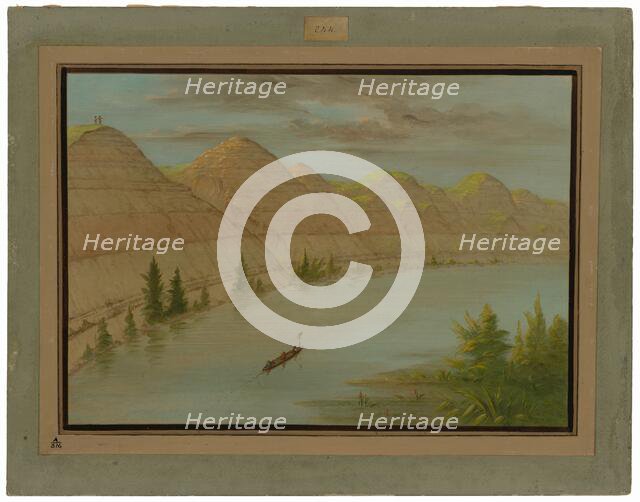 View in the "Grand Detour," Upper Missouri, 1861/1869. Creator: George Catlin.