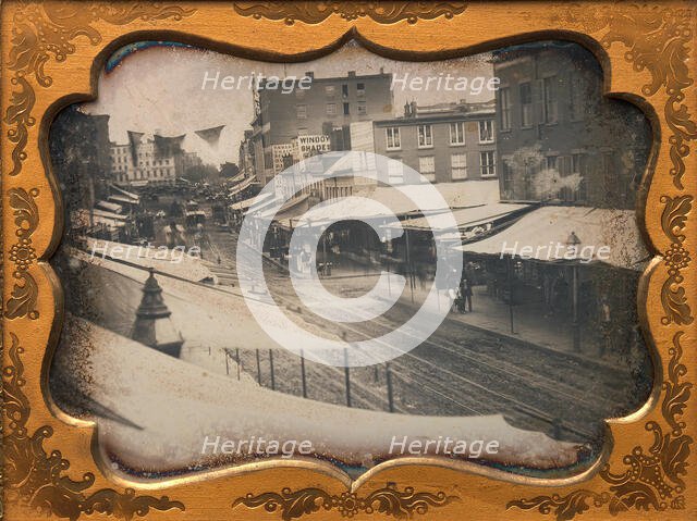 Chatham Square, New York, 1853-55. Creator: Unknown.