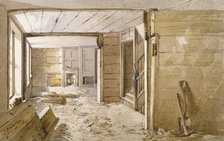Interior of the room next to the White Lyon Prison, Borough High Street, Southwark, London, 1887. Artist: John Crowther