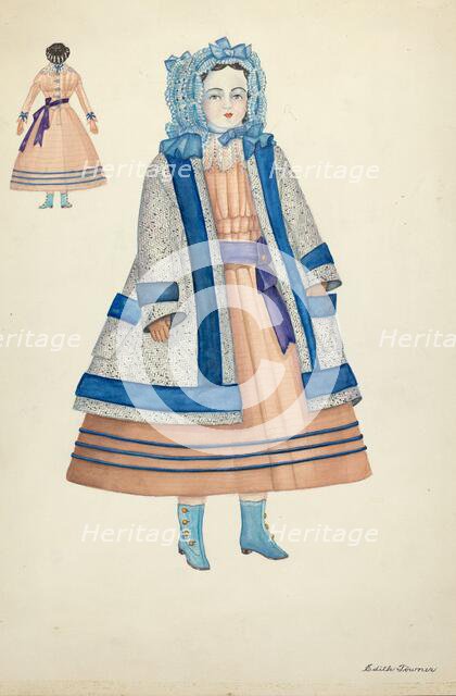 Doll: "Rose Bates", 1935/1942. Creator: Edith Towner.