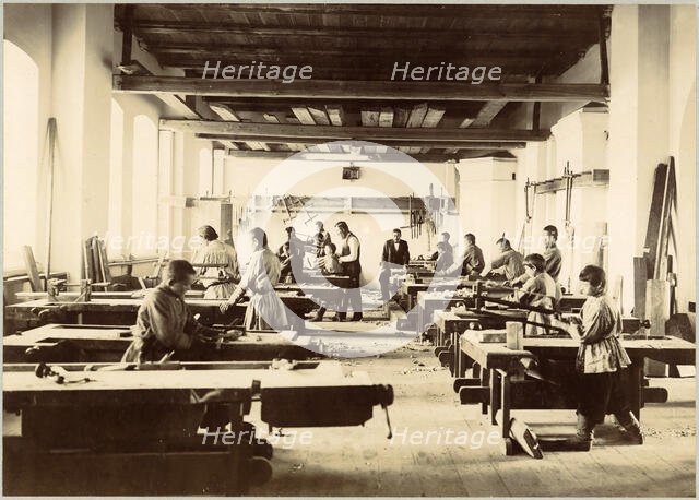 Ground floor of the main building. Locksmith's shop, 1898. Creator: Unknown.