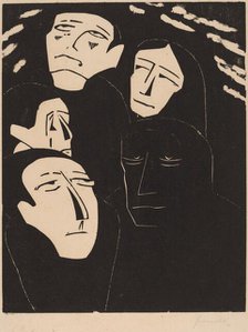 Eavesdropping, 1919-1920. Creator: Walter Gramatté.