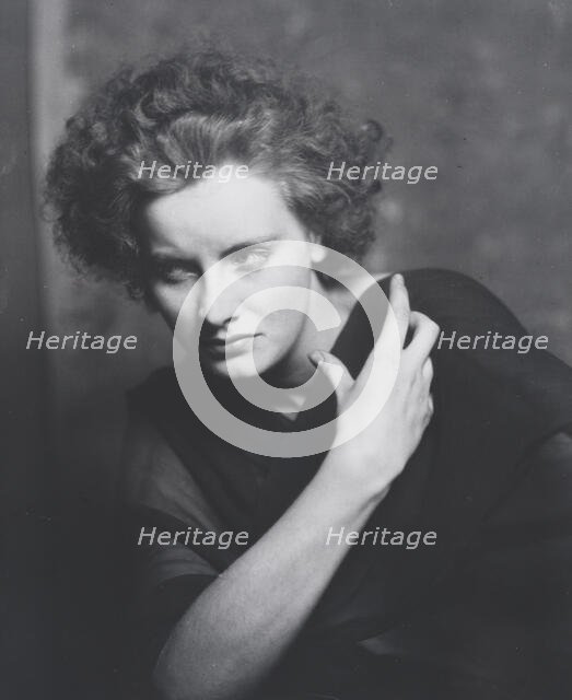 Portrait photograph of Greta Garbo, 1925 July. Creator: Arnold Genthe.