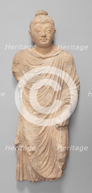 Walking Buddha, Kushan period, 3rd/4th century. Creator: Unknown.