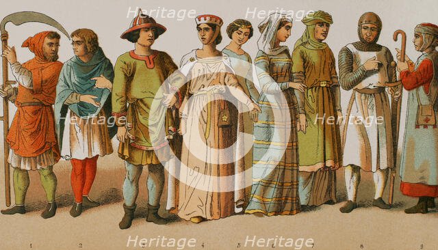 History of France, 1000, (1884).  Creator: Unknown.