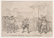 The Westminster Deserter Drum'd Out of The Regiment, May 18, 1784., May 18, 1784. Creator: Thomas Rowlandson.