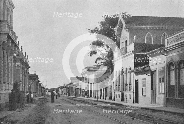 'Rua 7 de Abril', 1895. Artist: Carlos Hoenen Successores.