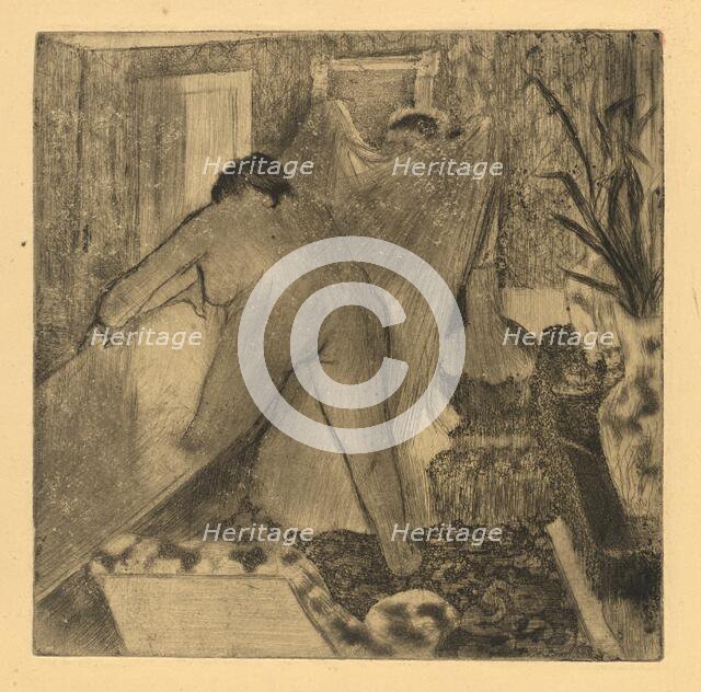 Leaving the Bath, 1879/1880. Creator: Edgar Degas.