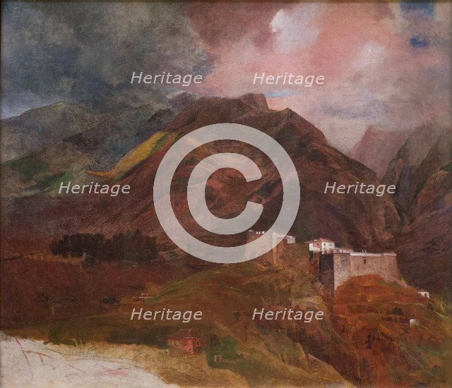 The Peak Fort on the island of Madeira, 1849-1850. Artist: Briullov, Karl Pavlovich (1799-1852)