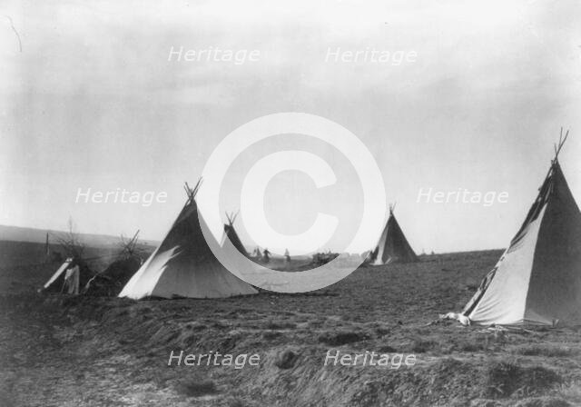 Camp at Stony Lake, c1905. Creator: Edward Sheriff Curtis.