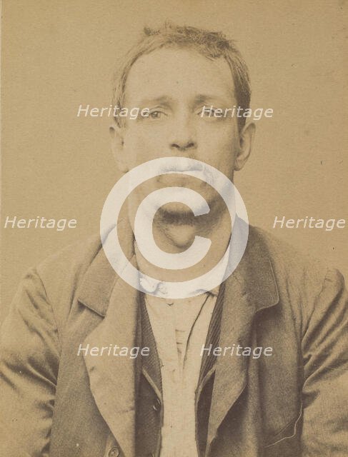 Rodskidski. Eloi, Jean-Baptiste. 37 ans, né à Paris Xlle 13/12/56. Mécanicien. Anarchiste...., 1894. Creator: Alphonse Bertillon.