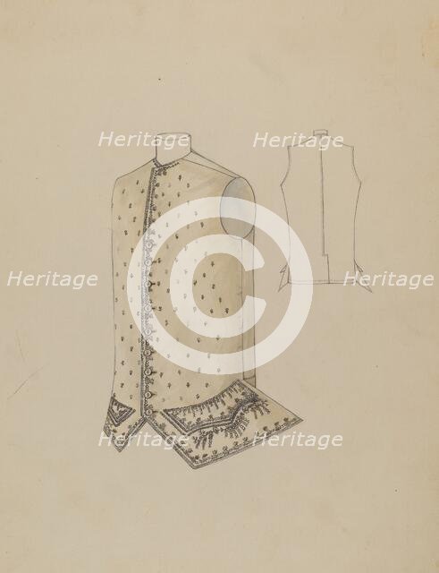 Waistcoat, 1935/1942. Creator: Unknown.