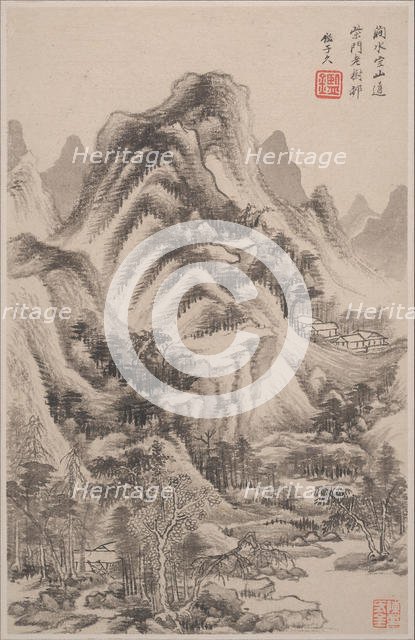 Landscapes in the styles of old masters, dated 1668. Creator: Wang Jian.