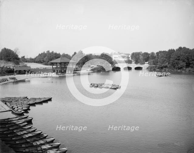Boat landing, the park, Buffalo, N.Y., between 1900 and 1906. Creator: Unknown.