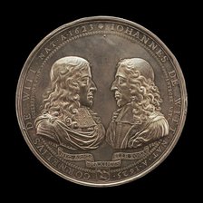 Assassination of the Brothers Cornelius and Johann de Witt at The Hague [obverse], 1672. Creator: Pierre Aury.