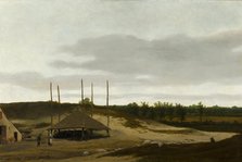 Dune Landscape with Haystack, c1628-1669. Creator: Pieter Jansz Post.