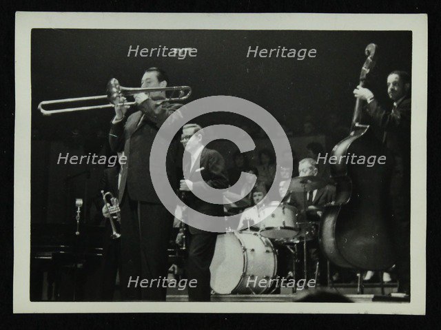 The Eddie Condon All Stars in concert, Colston Hall, Bristol, 1957. Artist: Denis Williams