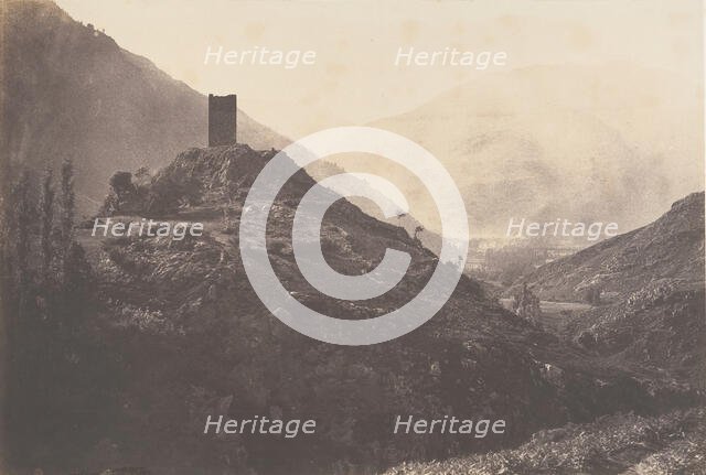 Vue de la Vallée de Luchon prise de la tour de Castelvieilh, 1853. Creator: Joseph Vigier.