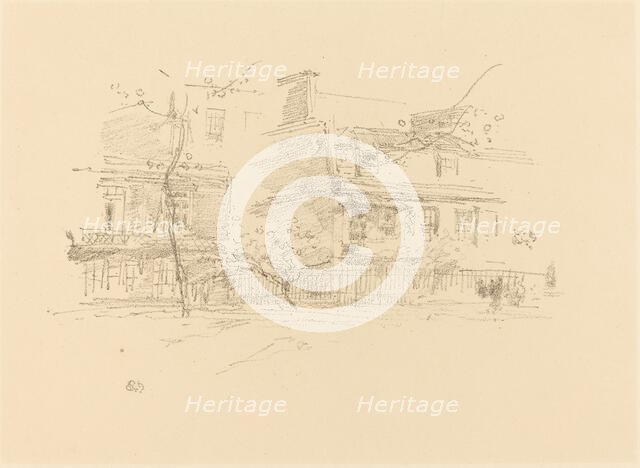 Lindsay Row, Chelsea, 1888. Creator: James Abbott McNeill Whistler.