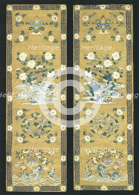 Pair of Chair Panels, China, Qing dynasty (1644-1911), late 17th/early 18th century. Creator: Unknown.