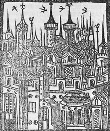 The Tower of London, c1497. Artist: Unknown