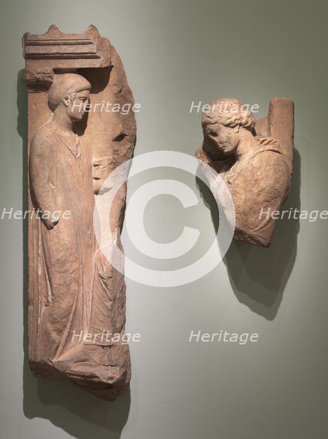 Grave Stela, 400-350 BC. Creator: Unknown.