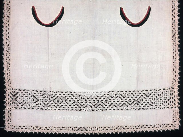 Child's Apron (Made from a Cover), Italy, 1875/1900. Creator: Unknown.