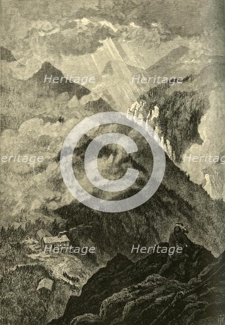 'Looking Towards Smuggler's Notch, from the Nose', 1874.  Creator: W. J. Linton.