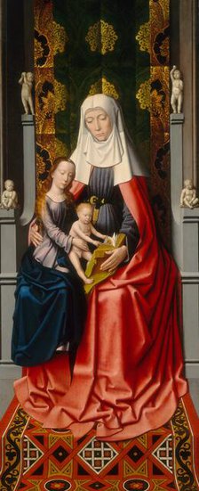 The Saint Anne Altarpiece: Saint Anne with the Virgin and Child [middle panel], c. 1500/1520. Creator: Gerard David.