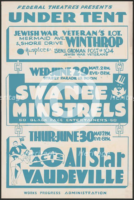 Swanee Minstrels, [193-]. Creator: Unknown.