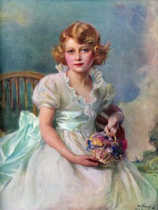 Princess Elizabeth, (1926-), Queen of the Commonwealth Realms, 1937.Artist: Philip A de Laszlo