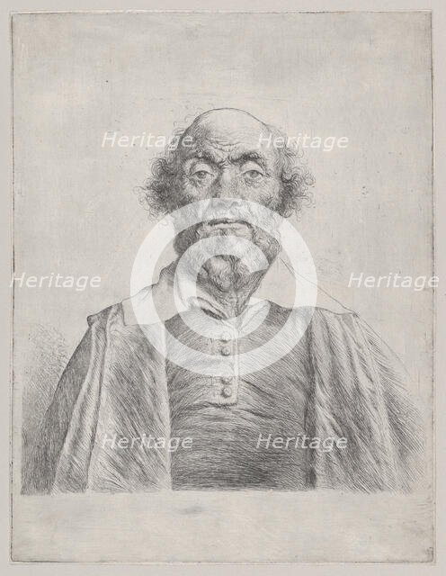 Bust of an Elderly Man, 1620-74. Creator: Jan Lievens.