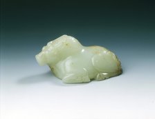 Yellow jade Brahman bull, Tang dynasty, China, 618-907. Artist: Unknown