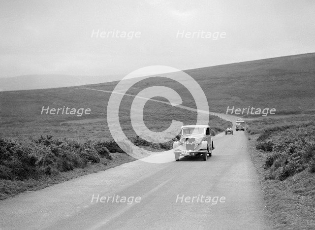 Riley of JM Laing, winner of a bronze award at the MCC Torquay Rally, July 1937. Artist: Bill Brunell.