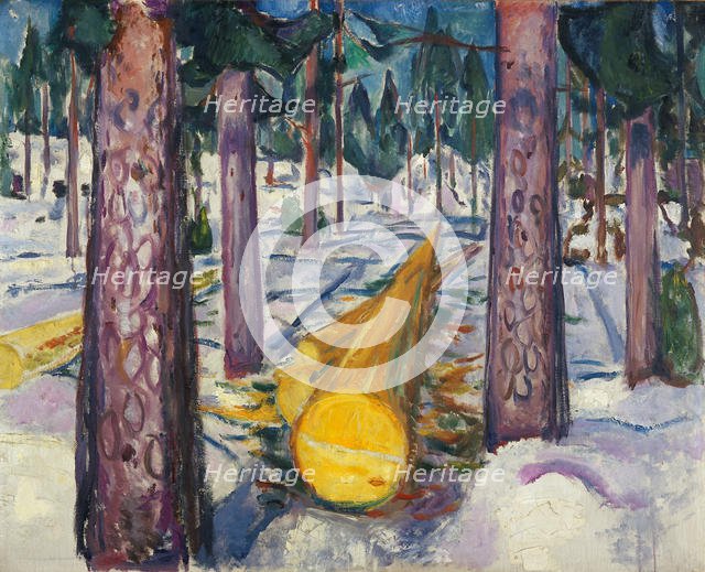 The Yellow Log. Artist: Munch, Edvard (1863-1944)