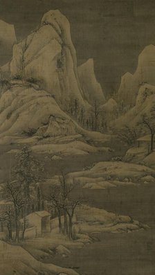 Snowy landscape, between 1368 and 1644. Creator: Unknown.