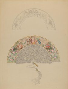 Fan, c. 1936. Creator: Rosalia Lane.