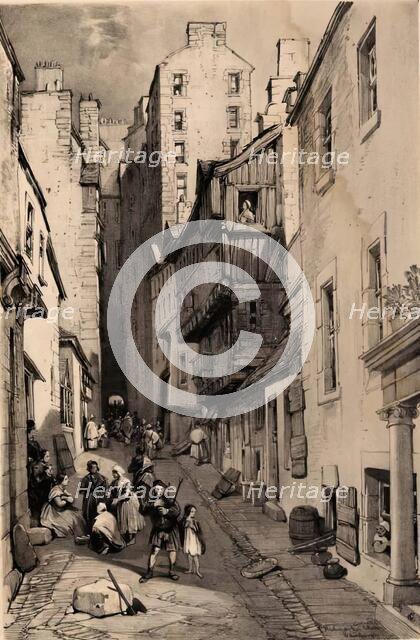 Scotland Delineated-Fleshmarket, Edinburgh, 1847. Creator: James Duffield Harding.