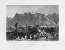 Antioch, on the approach from Suadeah, Turkey, 1841.Artist: J Redaway
