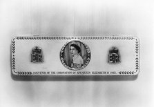 Commemorative tin, Coronation of Elizabeth II, 1953. Artist: Unknown