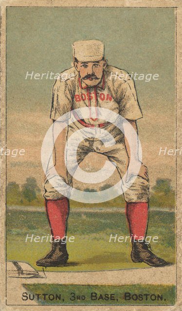 Sutton, 3rd Base, Boston, from the Gold Coin series (N284) for Gold Coin Chewing Tobacco, 1887. Creator: D Buchner & Co.