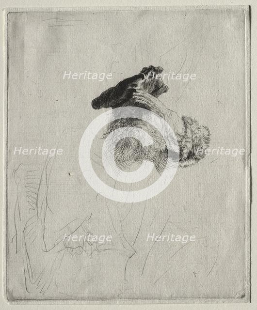 Old Man Shading his Eyes with His Hand, c. 1639. Creator: Rembrandt van Rijn (Dutch, 1606-1669).