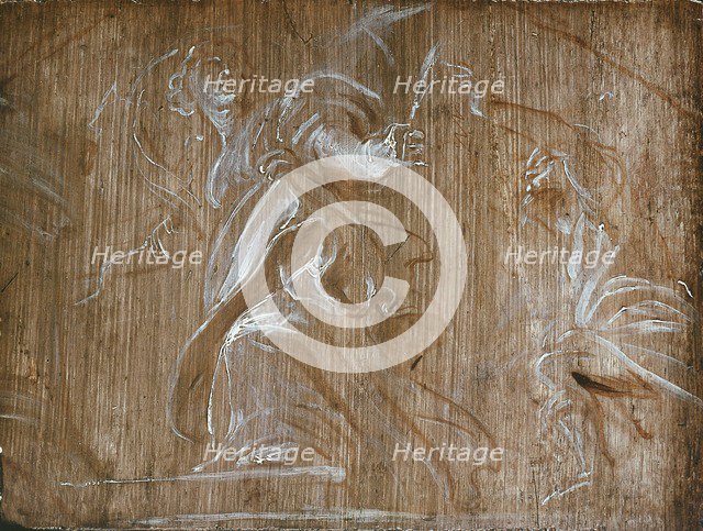 St Barbara pursued by her Father, c1620. Artist: Peter Paul Rubens.