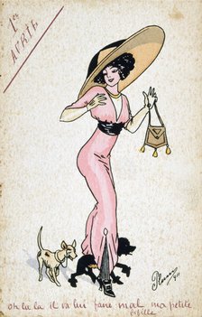 Vintage French postcard, 20th century. Artist: Unknown