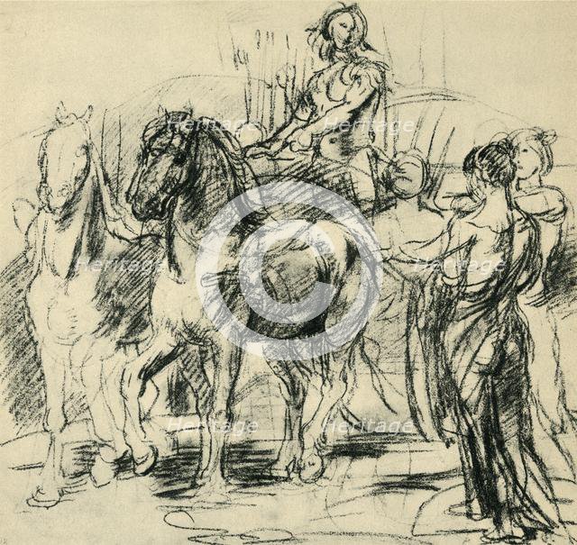 Chariot, c1880, (1943). Creator: Hans von Marées.