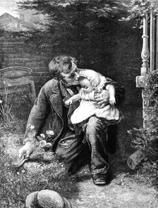 In Memory, from the picture by A. Stocks, in the Royal Academy Exhibition, 1883. Creator: Unknown.