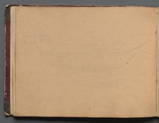 Album with Views of Rome and Surroundings, Landscape Studies, page 19b: Sketch of a boat. Creator: Franz Johann Heinrich Nadorp (German, 1794-1876).